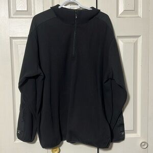 Men’s quarter zip Antigua black pullover